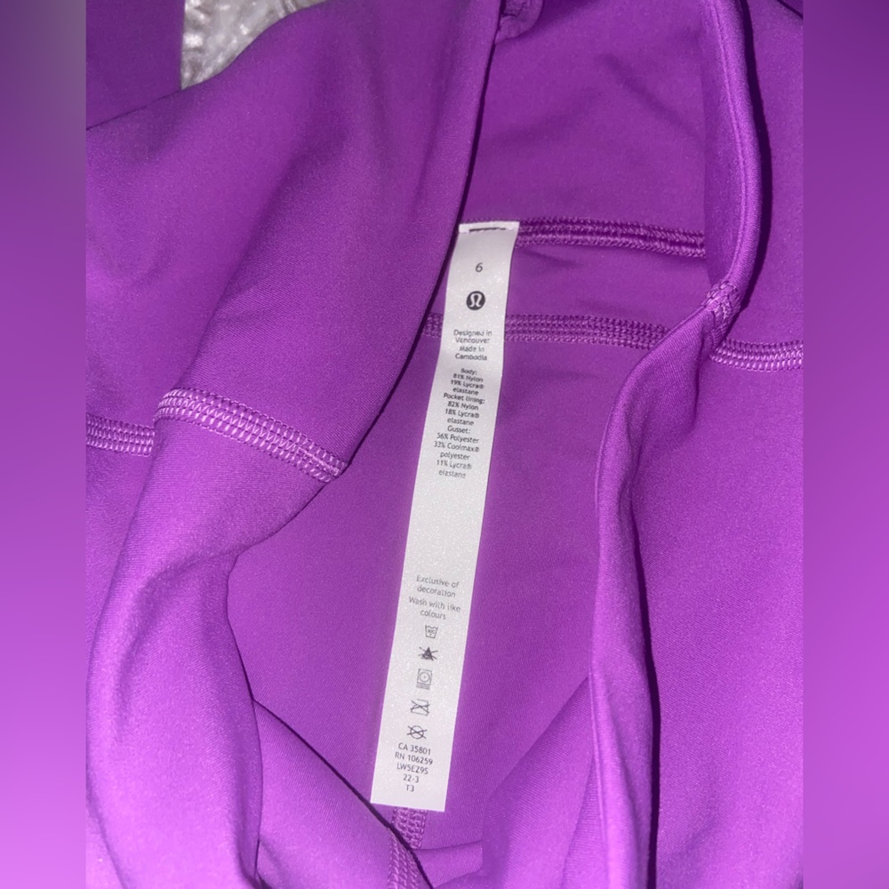 lululemon athletica Bright Purple Flare Leggings - Picture 8 of 9